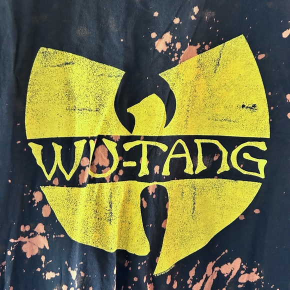 WUTANG • Black Bleached T-Shirt • Large - Picture 5 of 5